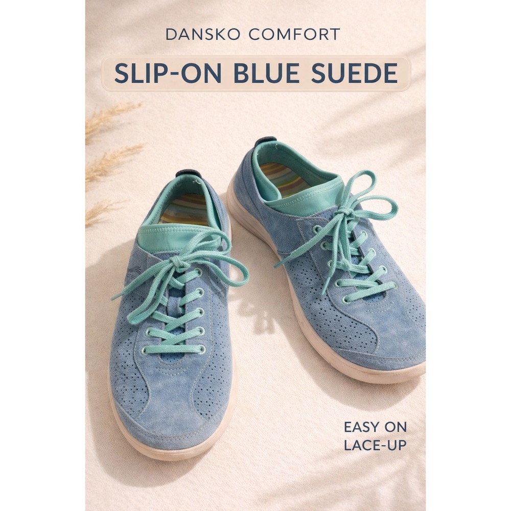 Dansko Womens Sneakers 38 Slip On Lace Up Comfort Walking Shoes Casual (8)‎